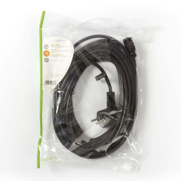 Nedis CEGP10000BK100 electriciteitssnoer Zwart 10 m Netstekker type E C13 stekker - Afbeelding 5