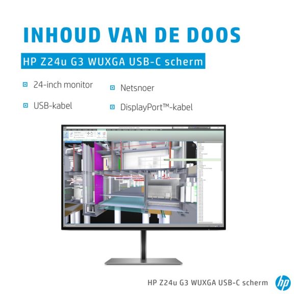 HP Z24u G3 61 cm (24") 1920 x 1200 Pixels WUXGA LED Zilver - Afbeelding 9