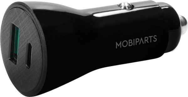 Mobiparts Car Charger 2-port 30W PD Fast Charging Black - Afbeelding 4