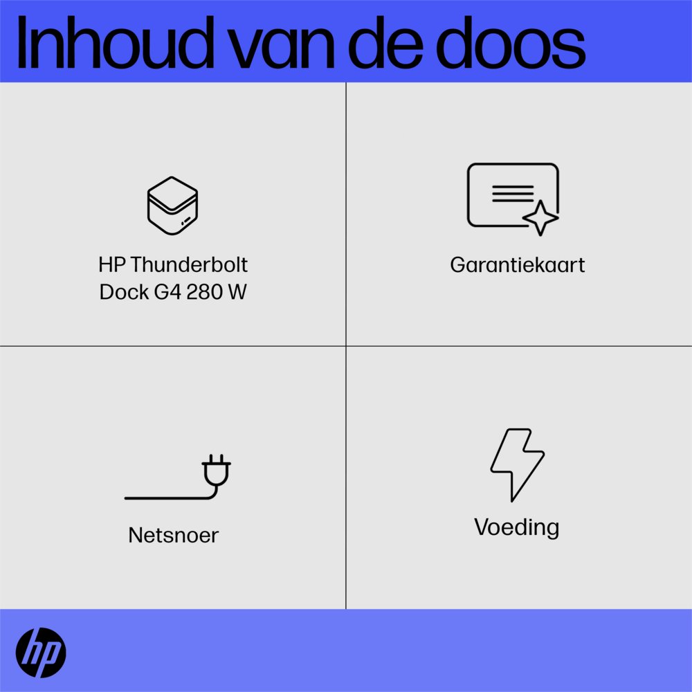 HP G4 Docking Station | Thunderbolt 280W | Zwart - Afbeelding 9