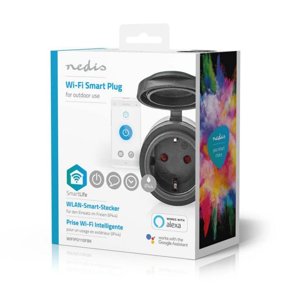 Nedis WIFIPO110FBK smart plug 3680 W Zwart - Afbeelding 6