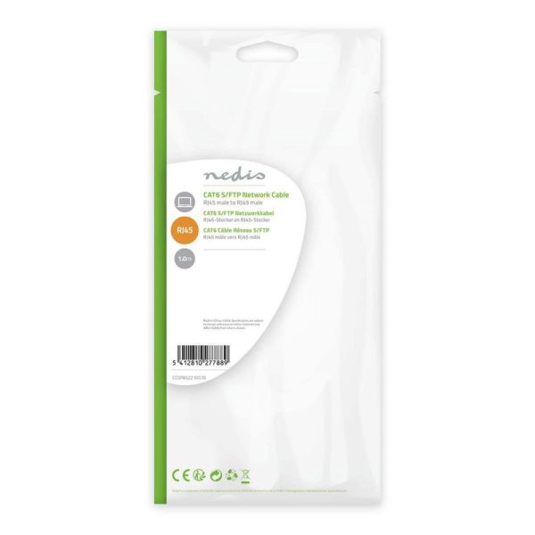 Nedis CCGP85221OG10 netwerkkabel Oranje 1 m Cat6 SF/UTP (S-FTP) - Afbeelding 7