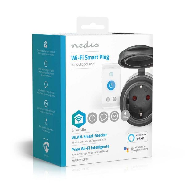 Nedis WIFIPO110FBK smart plug 3680 W Zwart - Afbeelding 7
