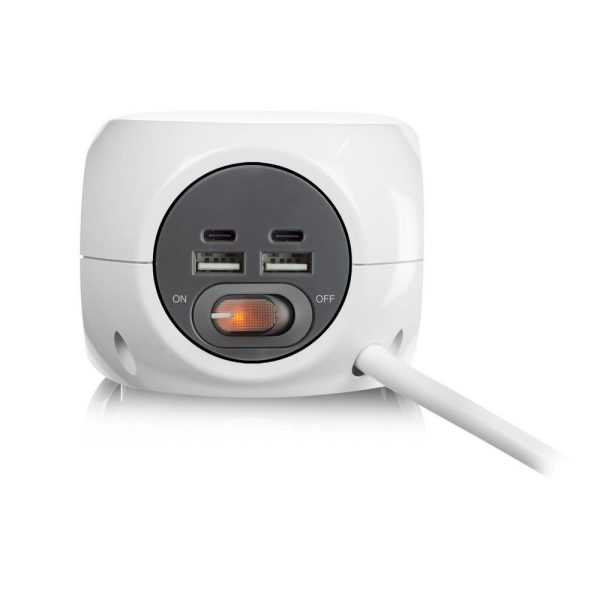 ACT AC2415 power uitbreiding 1,5 m 3 AC-uitgang(en) Binnen Wit - Afbeelding 7