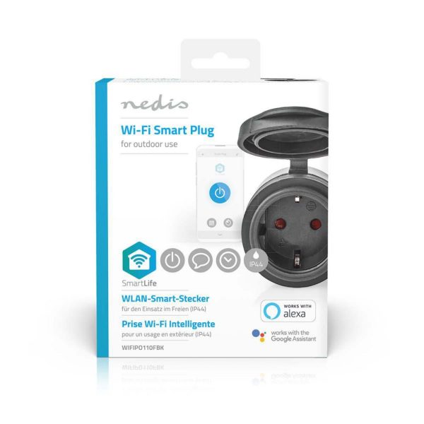 Nedis WIFIPO110FBK smart plug 3680 W Zwart - Afbeelding 5