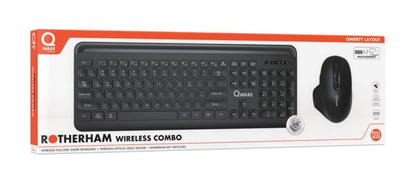 QWARE Wireless Dekstop Combo Rotherham Zwart - Afbeelding 6