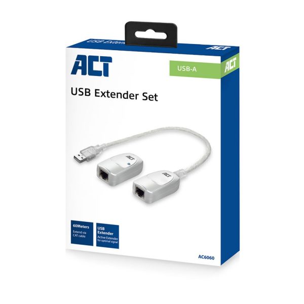 ACT AC6060 USB Extender set over UTP, extender tot 60 meter - Afbeelding 6