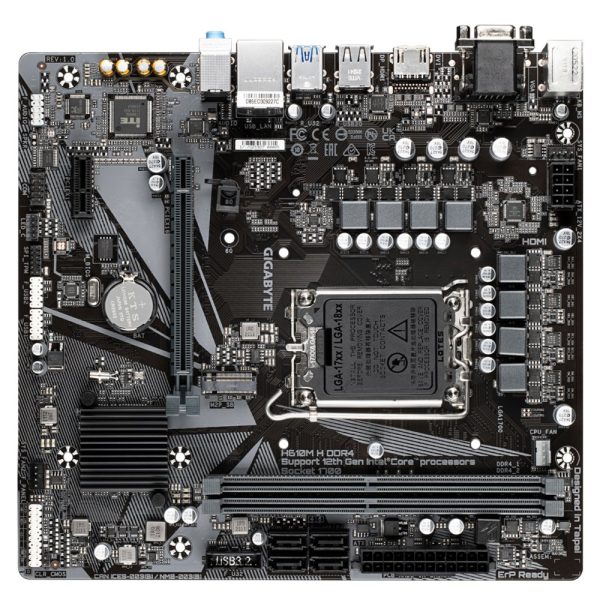 Gigabyte H610M H DDR4 moederbord Intel H610 Express LGA 1700 micro ATX - Afbeelding 3