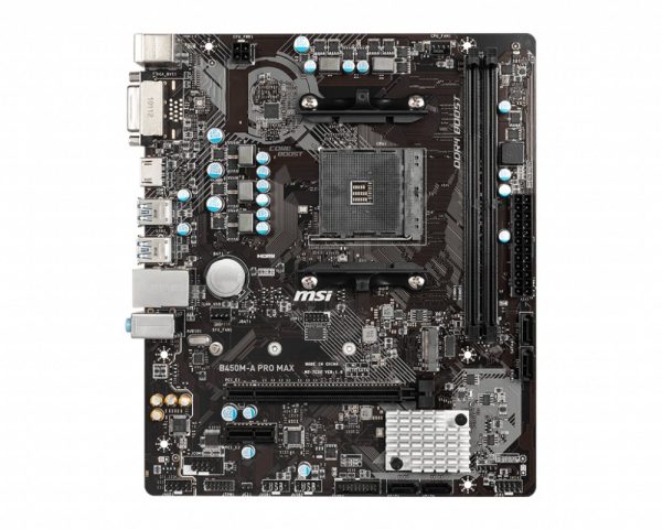 MSI B450M-A PRO MAX moederbord AMD B450 Socket AM4 micro ATX - Afbeelding 3