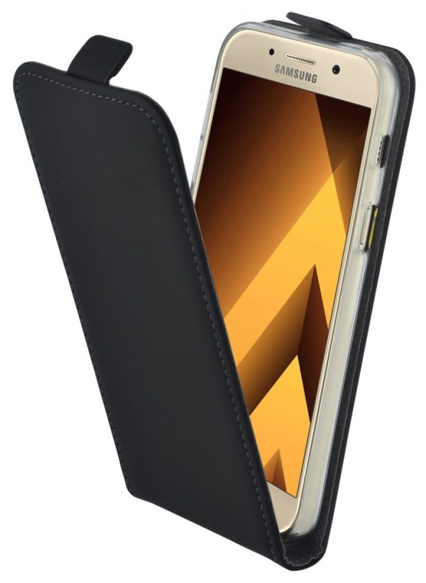 Mobiparts Premium Flip TPU Case Samsung Galaxy A3 (2017) Black