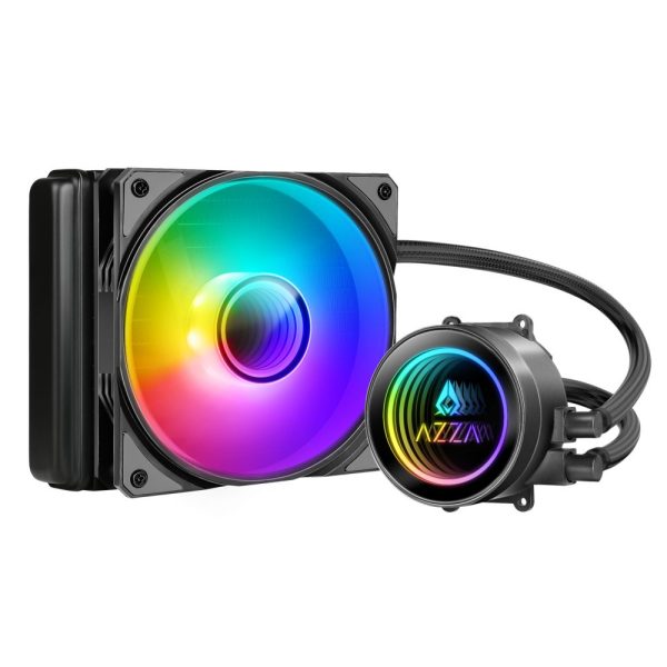 Azza LCAZ-120C-ARGB koelsysteem voor computers Processor Kit voor vloeistofkoeling 12 cm Zwart 1 stuk(s) - Afbeelding 2