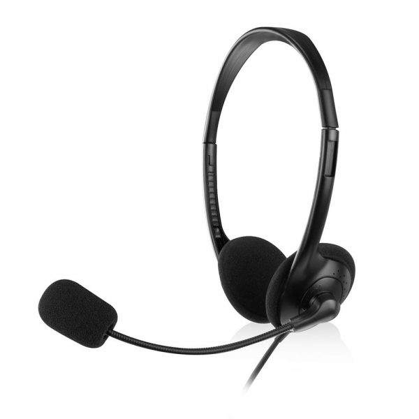 Ewent EW3563 hoofdtelefoon/headset Hoofdband 3,5mm-connector Zwart - Afbeelding 2