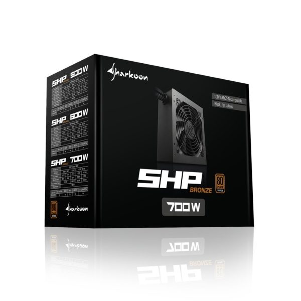 Sharkoon SHP Bronze power supply unit 600 W 20+4 pin ATX ATX Zwart - Afbeelding 5