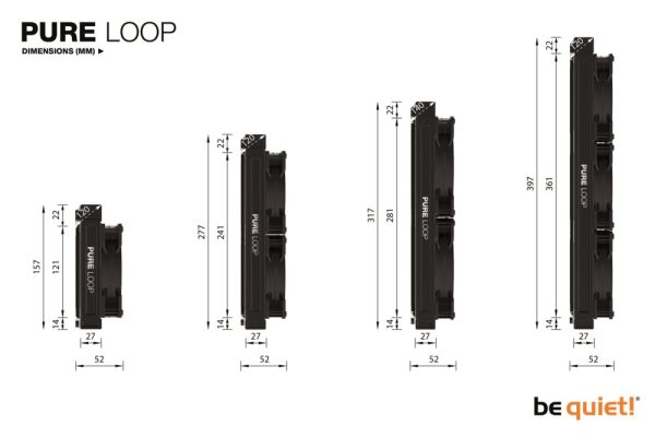 be quiet! PURE LOOP 280mm Processor Alles-in-één vloeistofkoeler 14 cm Zwart 1 stuk(s) - Afbeelding 8