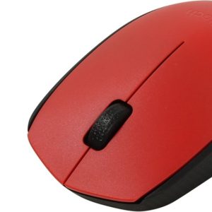Logitech M171 | Ambidextrous Draadloze Muis | RF-Draadloos | 1000 DPI | Rood/Zwart