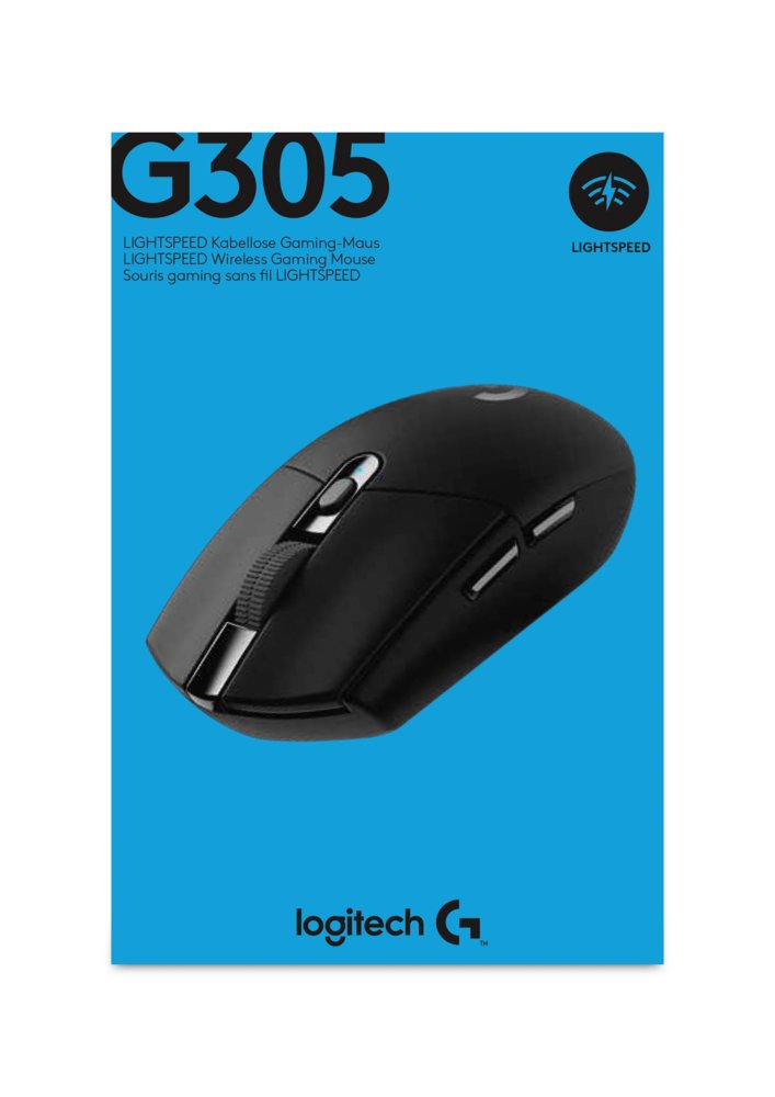 Logitech G305 Hero | Draadloze Muis | RF-Draadloos | 12.000 DPI | Zwart - Afbeelding 9