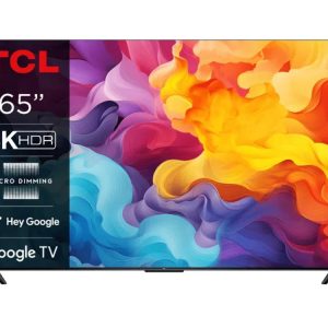 TCL 65V6B 65" | 4K Ultra HD LED Smart TV | Google TV + Wifi | HDR10 voor Levendige Beelden | Elegant Design | 50Hz