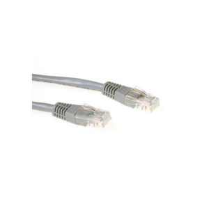 ACT Grijze 3 meter UTP CAT6 patchkabel met RJ45 connectoren
