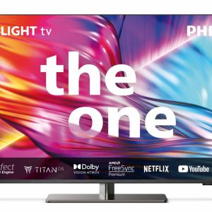 Philips The One 55PUS8949 55" | Ultra HD 4K LED Ambilight Smart TV | Google TV + Wifi | Dolby Vision | AI Sound | 144Hz
