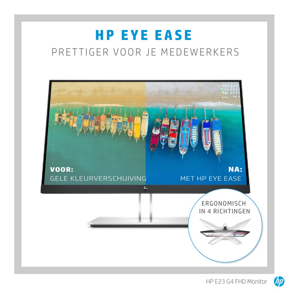 HP E-Series E23 G4 23" | 1920x1080 IPS | 60Hz | Monitor - Afbeelding 7