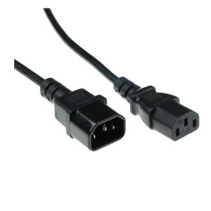 Microconnect AK 5029 electriciteitssnoer Zwart 0,6 m C13 stekker C14 stekker