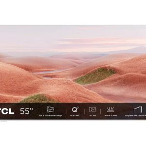 TCL NXTFRAME 55A300W Wit 55" | Ultra HD 4K QLED Smart TV | Google TV + Wi-Fi | Dolby Vision | Slim Design met NXTFRAME | 120Hz
