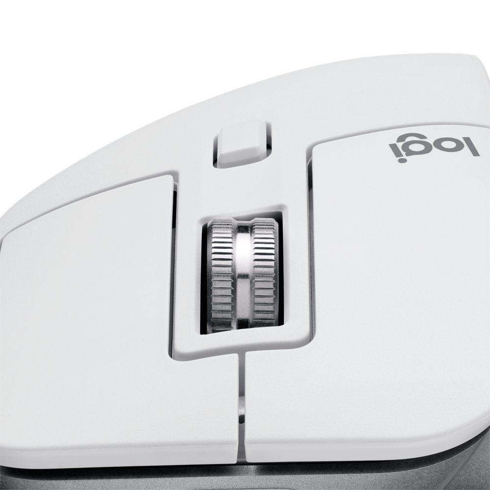 Logitech MX Master 3S | Draadloze Muis | RF-Draadloos + Bluetooth | 8000 DPI | Zilver/Wit - Afbeelding 4