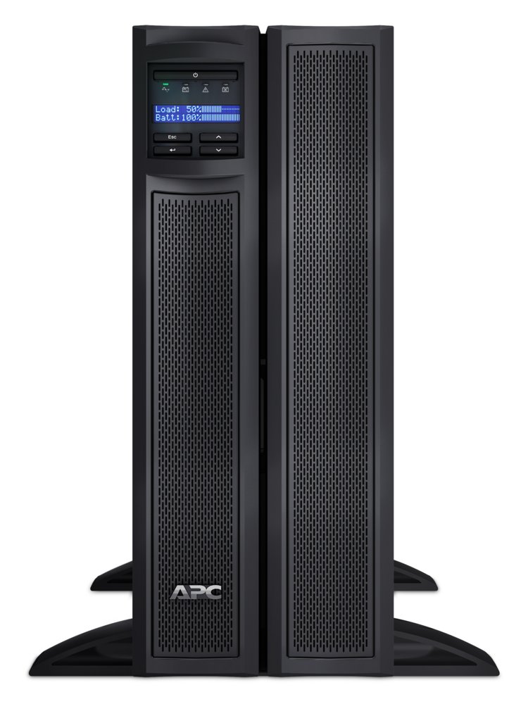 APC Smart-UPS X SMX2200HV | 2200 VA / 1980 W | 4U Rack/Tower Convertible | 8x IEC C13 & 2x IEC C19 Stopcontacten | Zuivere Sinusgolf | AVR Spanningsregeling | LCD-scherm | Uitbreidbare Runtime - Afbeelding 3