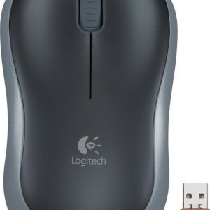 Logitech M185 | Ambidextrous Draadloze Muis | RF-Draadloos | 1000 DPI | Zwart/Grijs