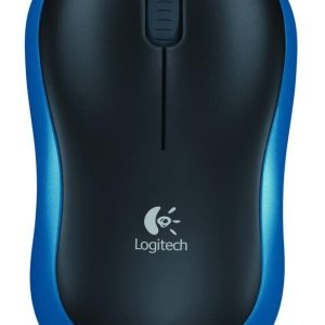 Logitech M185 | Ambidextrous Draadloze Muis | RF-Draadloos | 1000 DPI | Zwart/Blauw