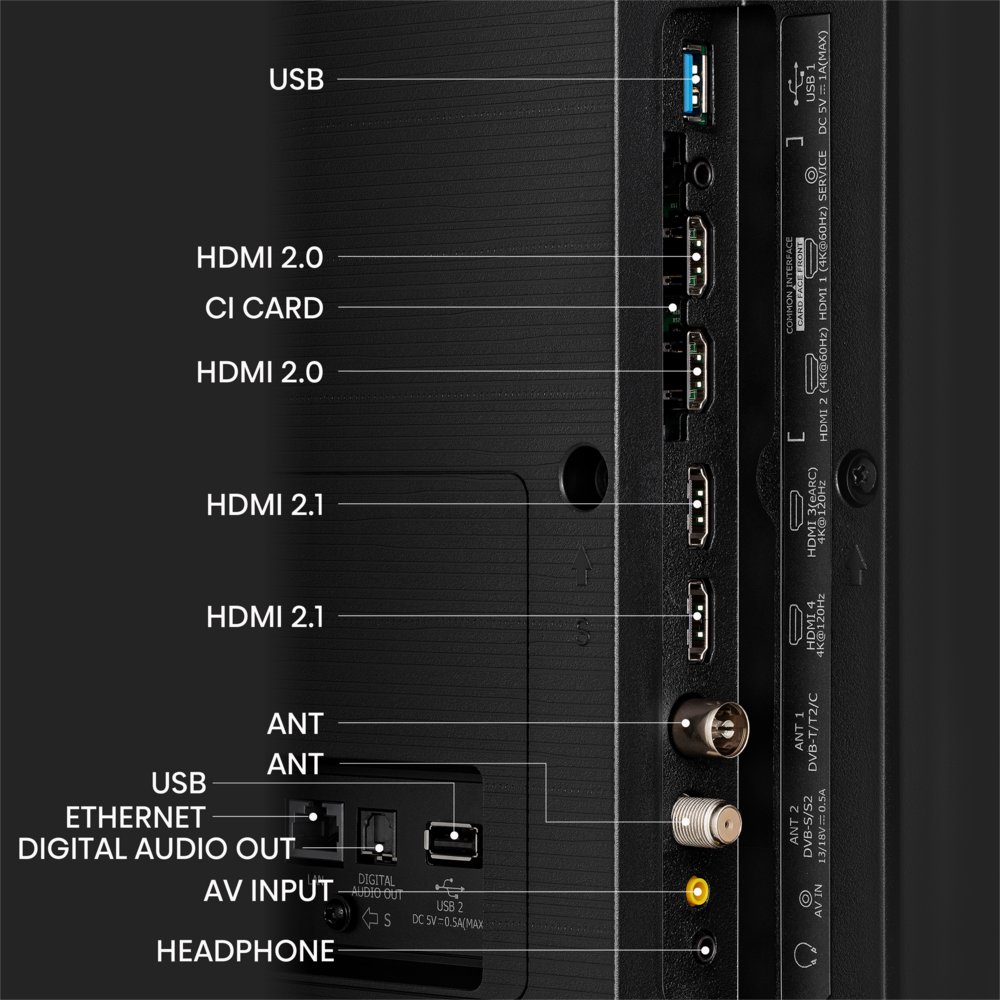 Hisense 55U79KQ | 55'' Ultra HD 4K | Mini LED Smart TV | Wifi | VIDAA | Dolby Vision | 120Hz - Afbeelding 26