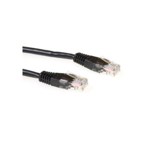 ACT Zwarte 15 meter UTP CAT6 patchkabel met RJ45 connectoren