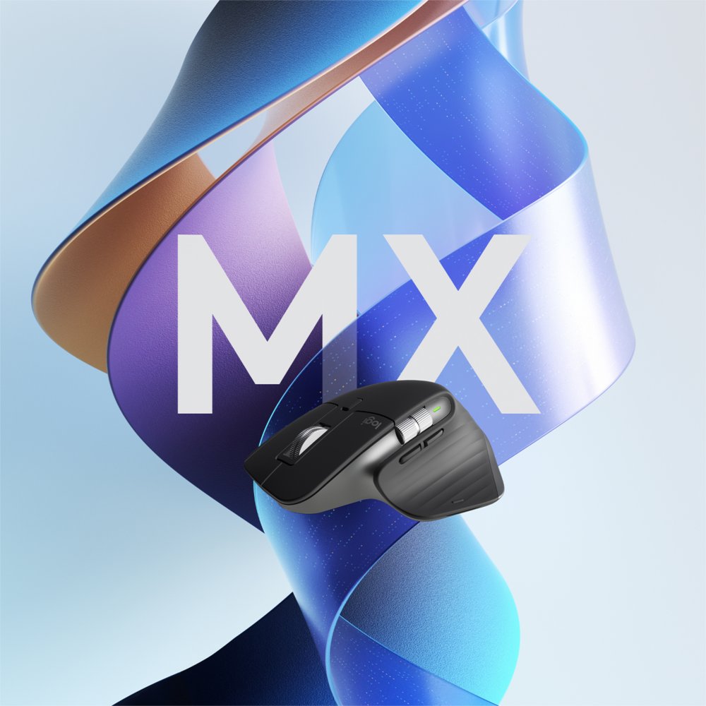Logitech MX Master 3S | Draadloze Muis | RF-Draadloos + Bluetooth | 8000 DPI | Grafiet - Afbeelding 7