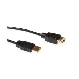 ACT USB 2.0 verlengkabel USB A male - USB A female zwart
