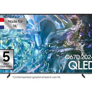Samsung QE50Q67DAU 50" | Ultra HD 4K QLED Smart TV | Tizen + Wifi | Quantum HDR10+ & Dual LED | Local Dimming + AirSlim Design | 50Hz
