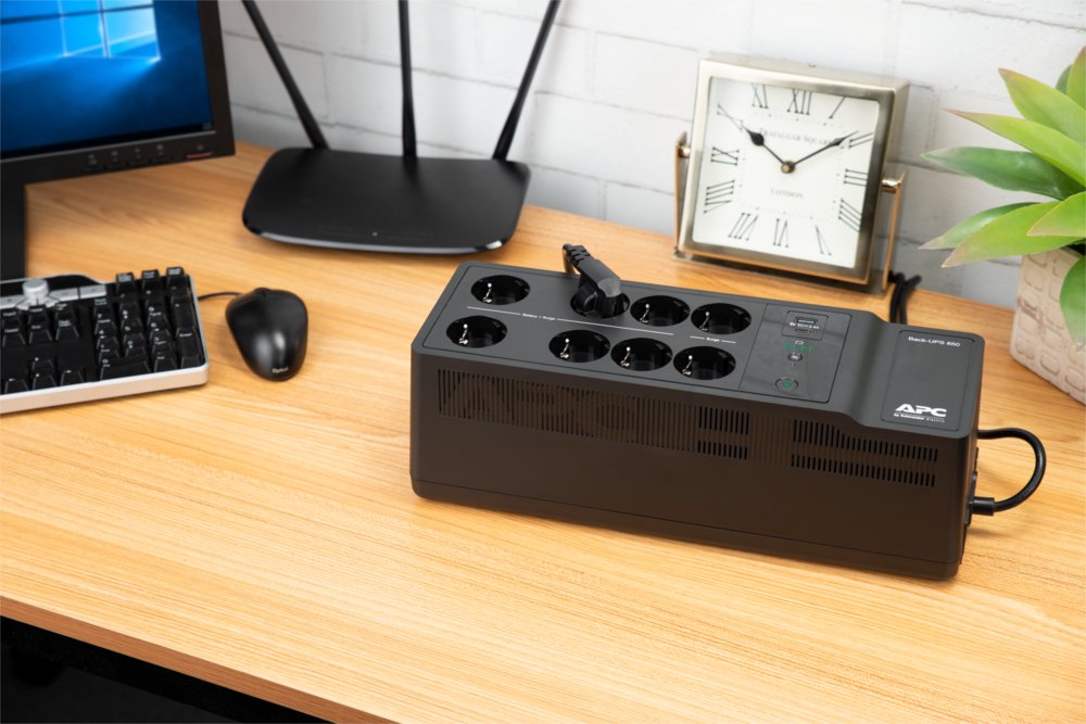 APC Back-UPS BE850G2-GR | 850 VA | 8 Schuko Stopcontacten (6 op Accu) | USB Type-A & C | AVR Spanningstabilisatie | Bescherming tegen Stroomstoringen - Afbeelding 9