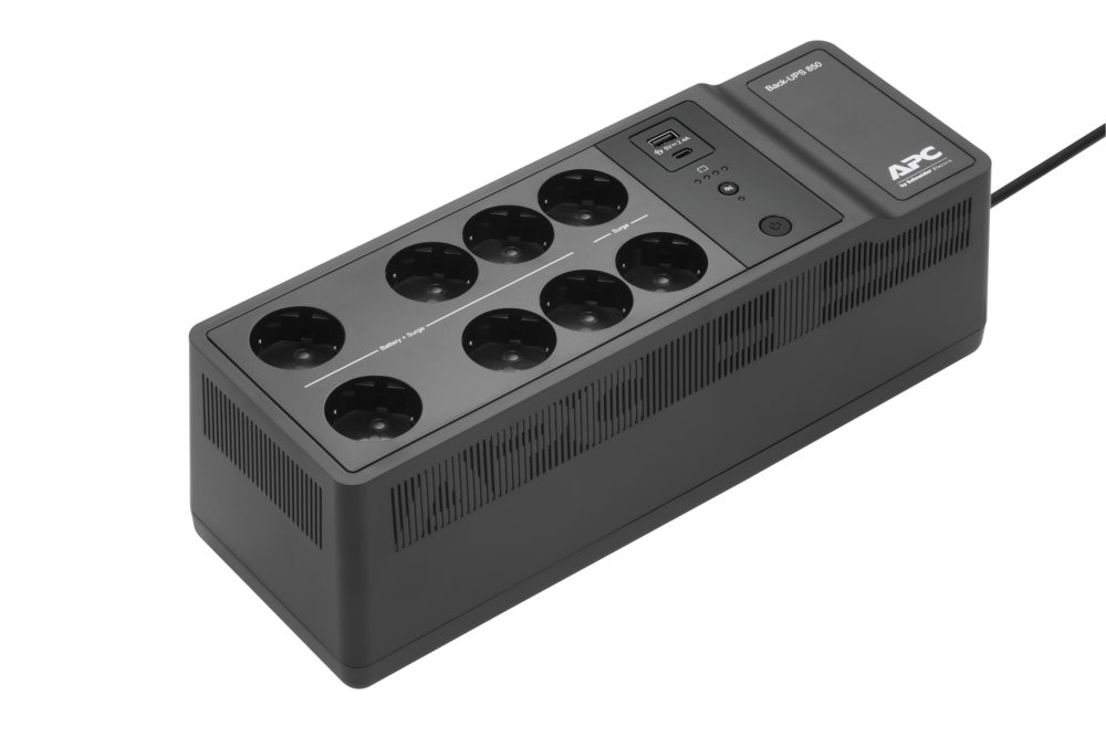 APC Back-UPS BE850G2-GR | 850 VA | 8 Schuko Stopcontacten (6 op Accu) | USB Type-A & C | AVR Spanningstabilisatie | Bescherming tegen Stroomstoringen - Afbeelding 11