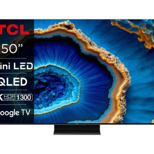TCL 55V6B 50" | Ultra HD 4K QD-Mini LED Smart TV | Google TV + Wifi | Dolby Vision & HDR10+ | Quantum Dot voor Levendige Kleuren | Local Dimming | 144Hz
