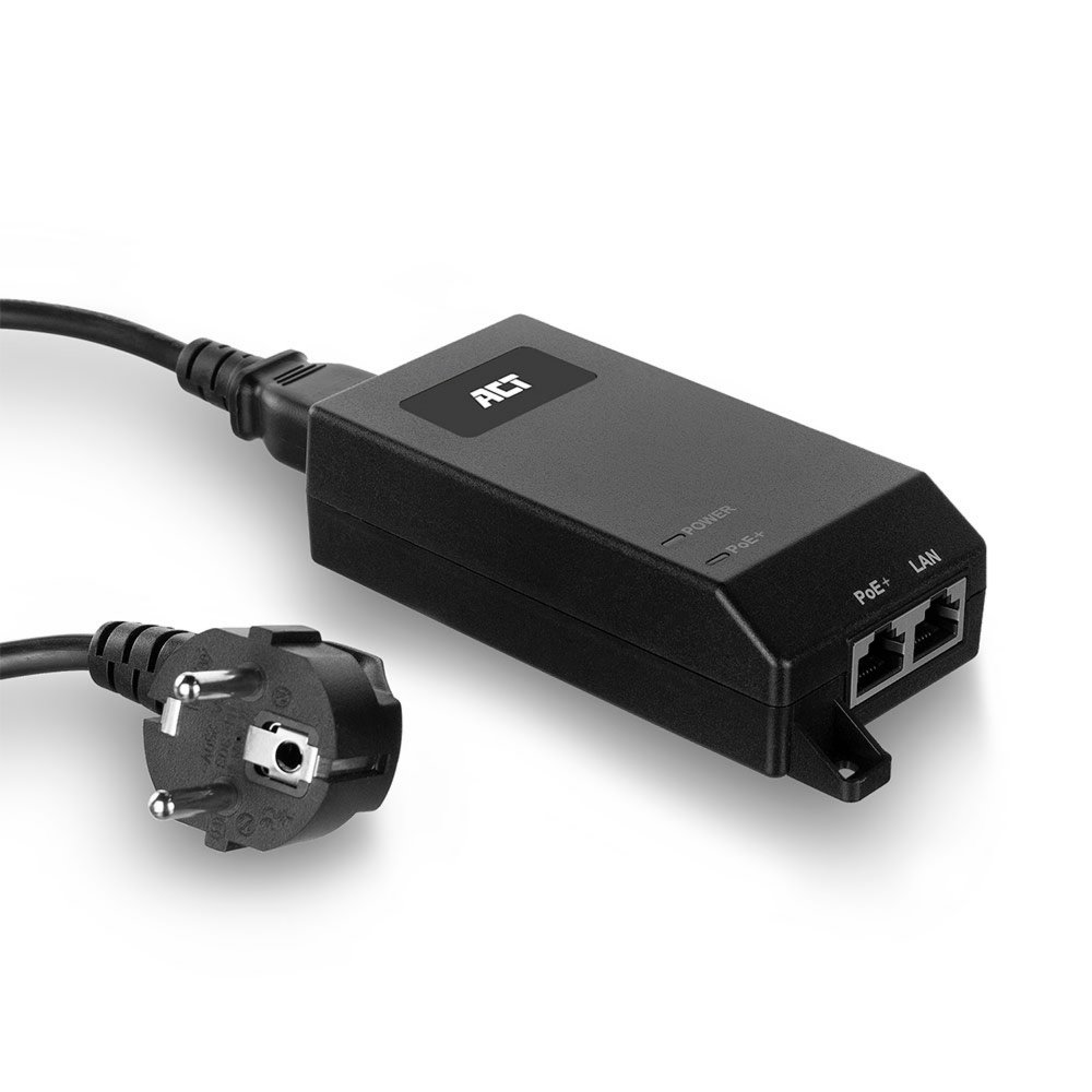 ACT AC4438 | Gigabit PoE+ Injector | 30W | IEEE 802.3af/at | 1x LAN - Afbeelding 3