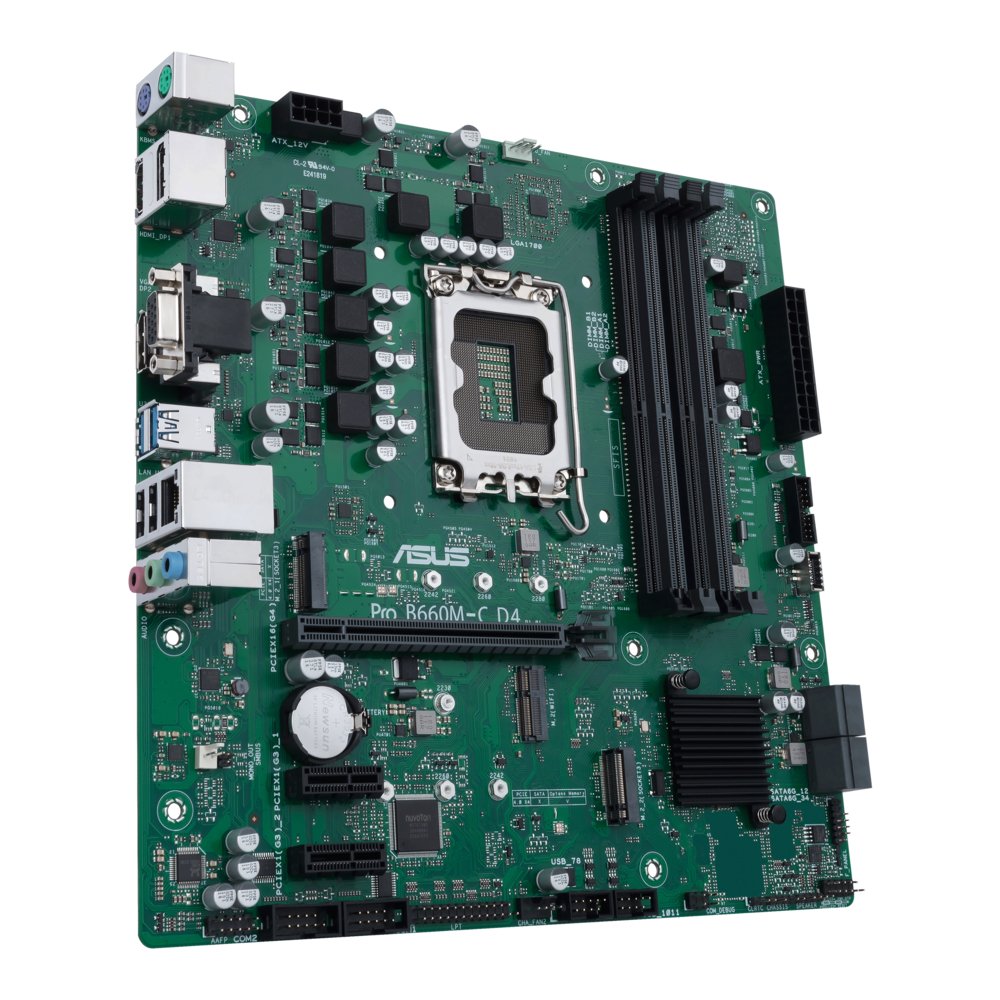 ASUS PRO B660M-C D4-CSM | Socket LGA 1700 | Intel B660 | 4xDDR4 | Micro-ATX | Moederbord - Afbeelding 4