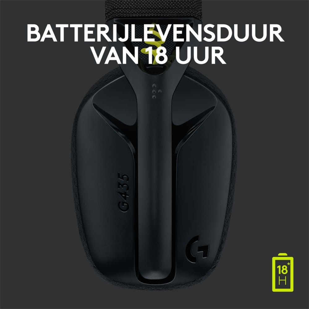 Logitech G435 Wireless Gaming Headset | Bluetooth & Lightspeed | Hoofdband | Zwart - Afbeelding 13