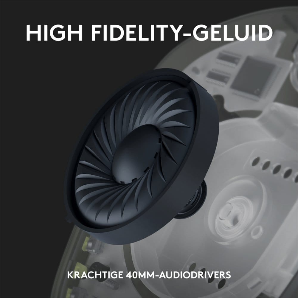 Logitech G435 Wireless Gaming Headset | Bluetooth & Lightspeed | Hoofdband | Zwart - Afbeelding 23