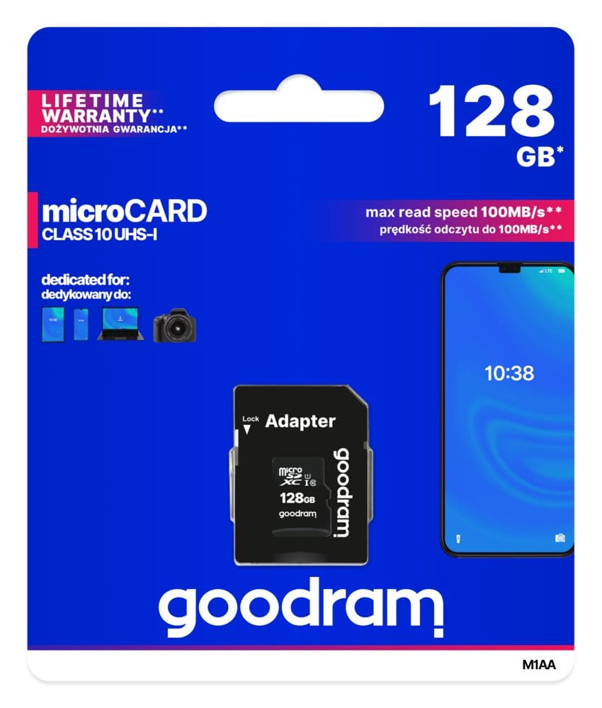 Goodram M1AA | 128GB MicroSDXC Geheugenkaart | UHS-I Klasse 10 - Afbeelding 7