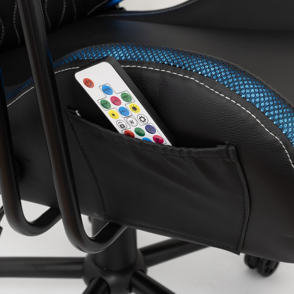 White Shark Indianapolis | Gamingstoel met RGB-verlichting | Belastbaar tot 120 kg - Afbeelding 8