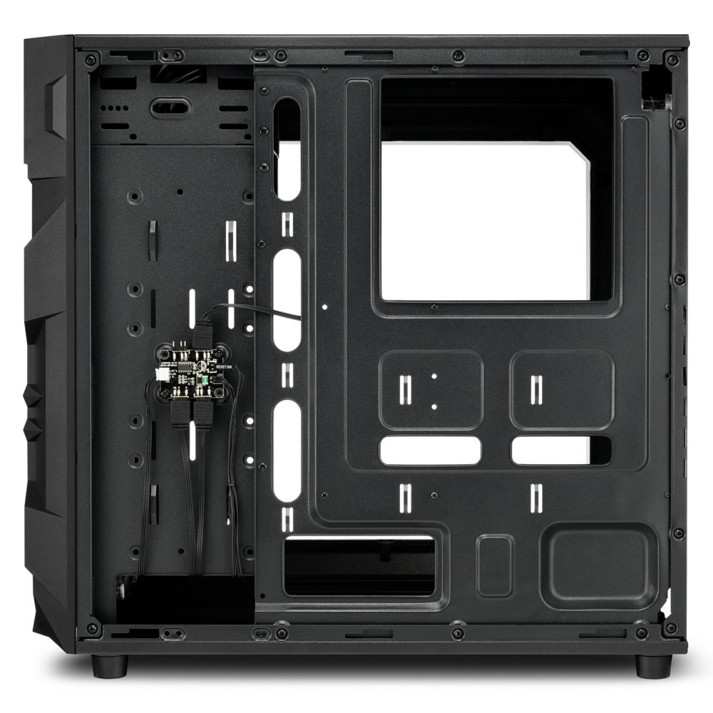Sharkoon VG7-W RGB | Midi Tower Behuizing | Zwart | Met RGB-verlichting en Acryl Zijpaneel - Afbeelding 6