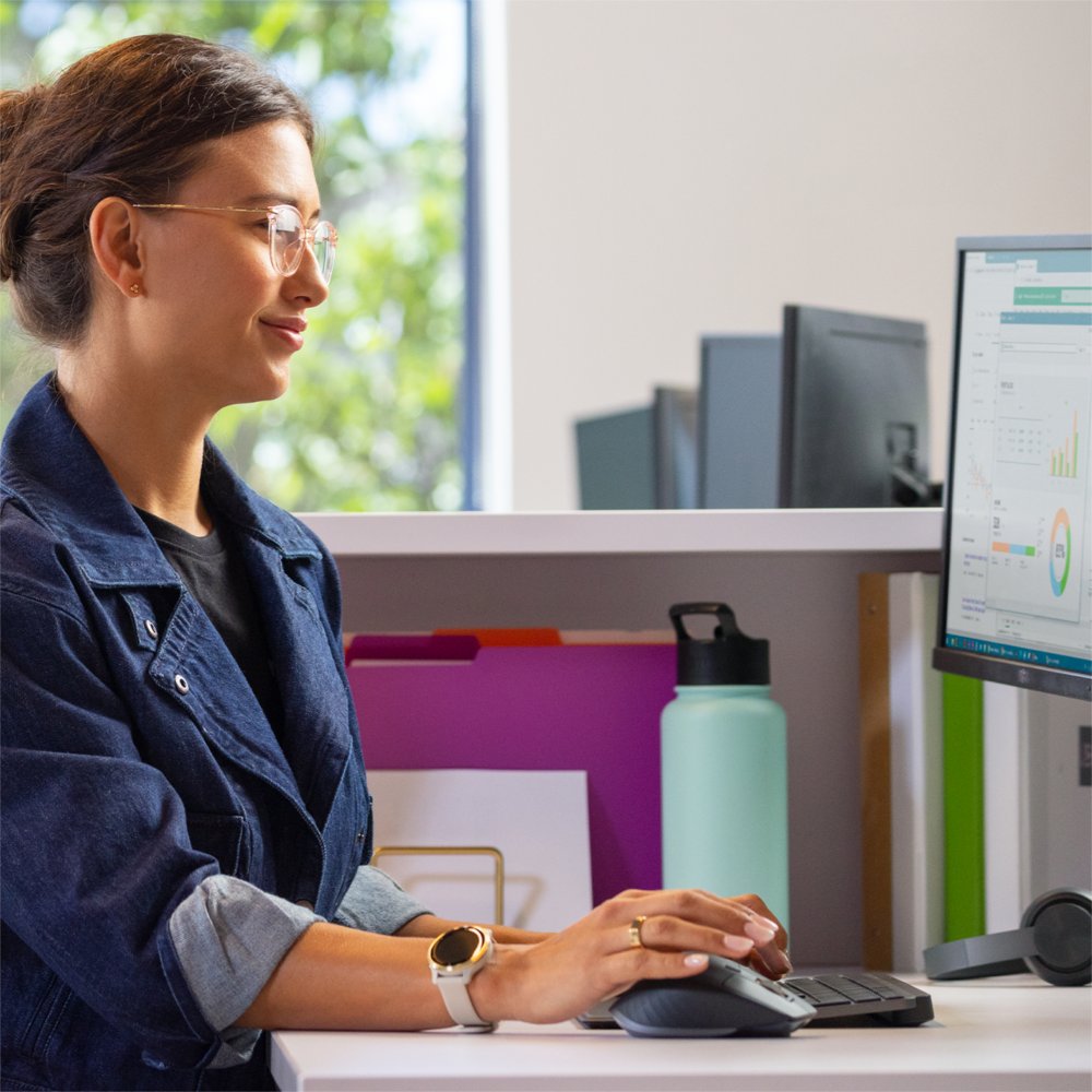 Logitech MX Keys Combo for Business Gen 2 | Draadloze Toetsenbord- en Muis-combo | RF / Bluetooth | QWERTY US International | Grafiet - Afbeelding 5