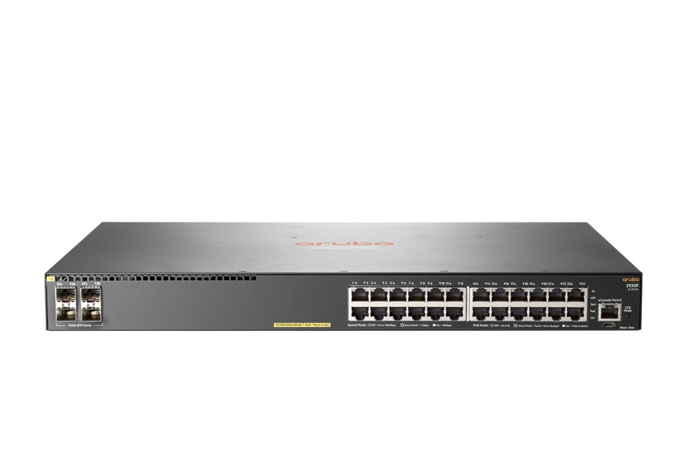 HPE Aruba 2930F 24G PoE+ 4SFP | Managed L3 Switch | 24 Poorten | Gigabit Ethernet (10/100/1000 Mbps) | PoE+ | 1U Rackmount | Grijs - Afbeelding 3