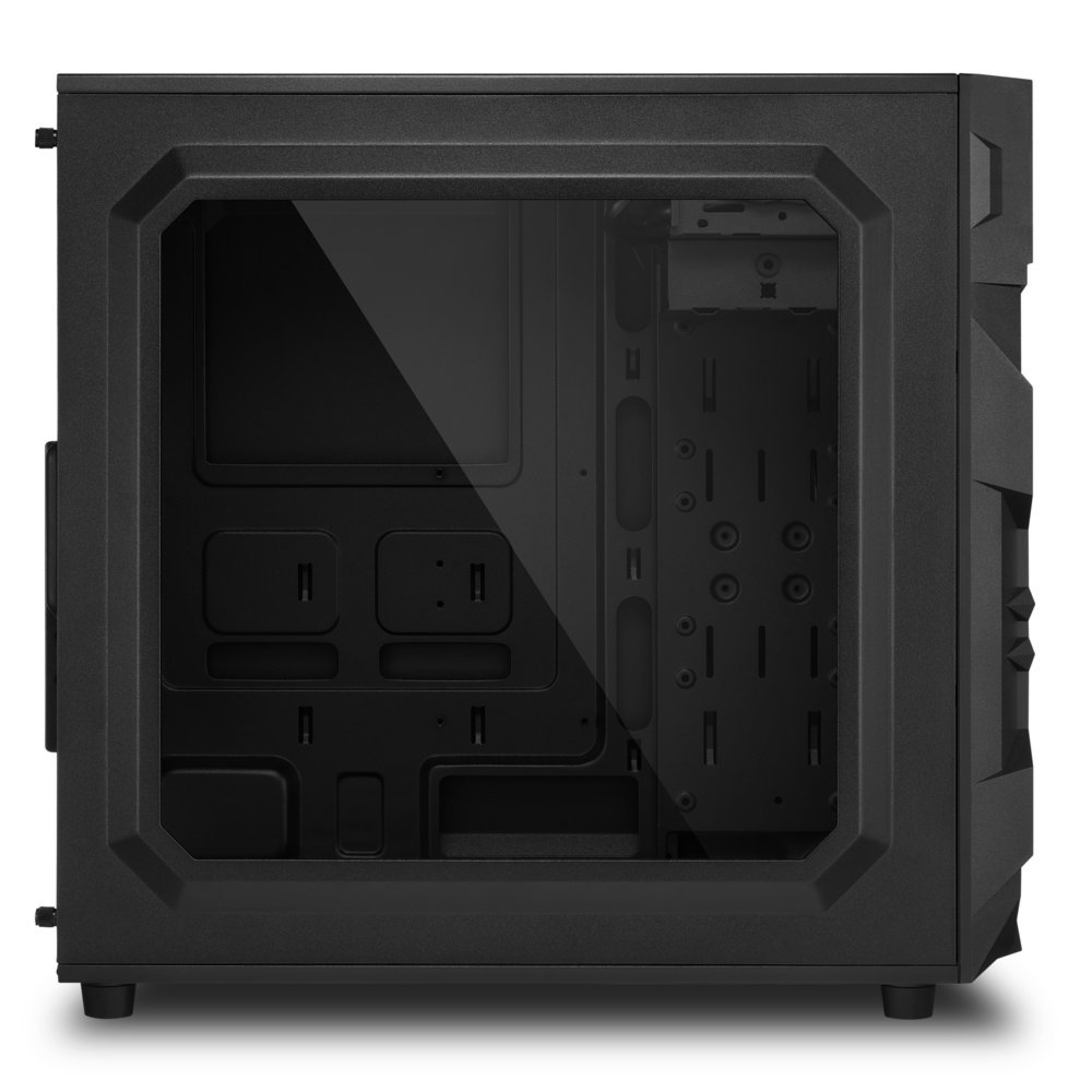 Sharkoon VG7-W RGB | Midi Tower Behuizing | Zwart | Met RGB-verlichting en Acryl Zijpaneel - Afbeelding 4