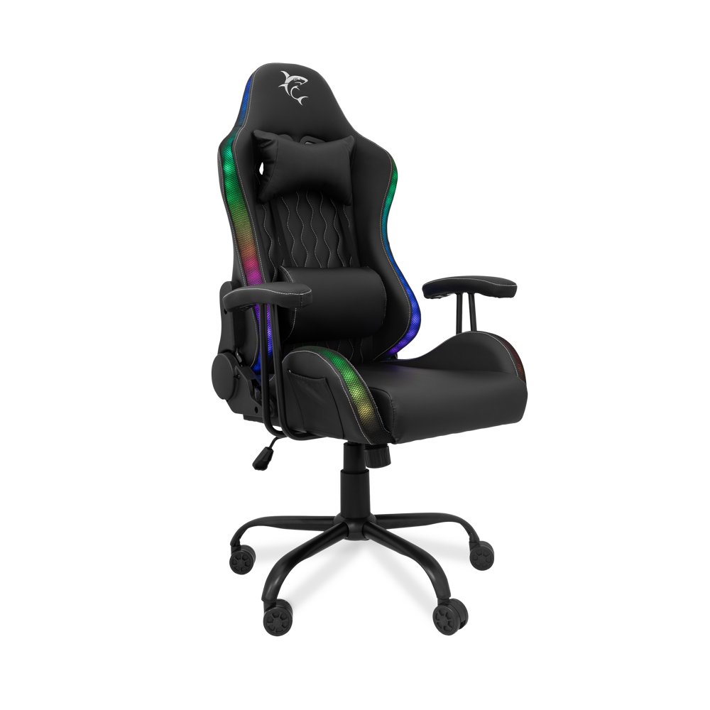White Shark Indianapolis | Gamingstoel met RGB-verlichting | Belastbaar tot 120 kg