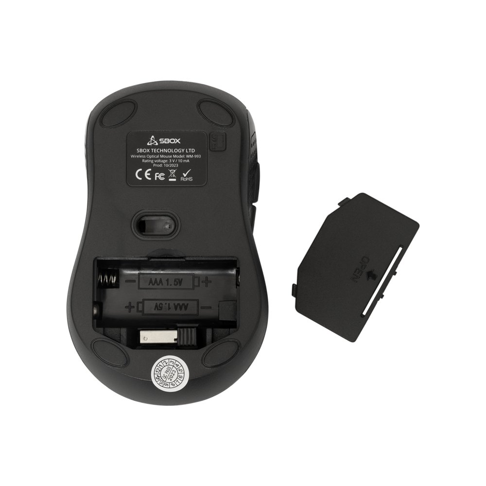 SBOX WM-993R | Draadloze Muis | Rechtshandig | RF | 1600 DPI | Rood - Afbeelding 3